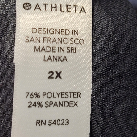 Athleta Women's Ultimate Camo 7/8 Tight Capri Size 2XL black heather gray Camo. - Picture 10 of 11